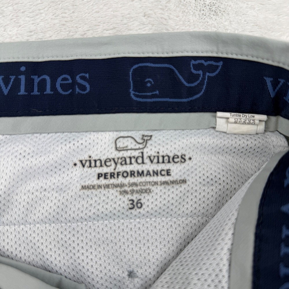 Vineyard Vines Performance Shorts Mens 36  On-The-Go Stretch Chino Golf Casual - Picture 6 of 11